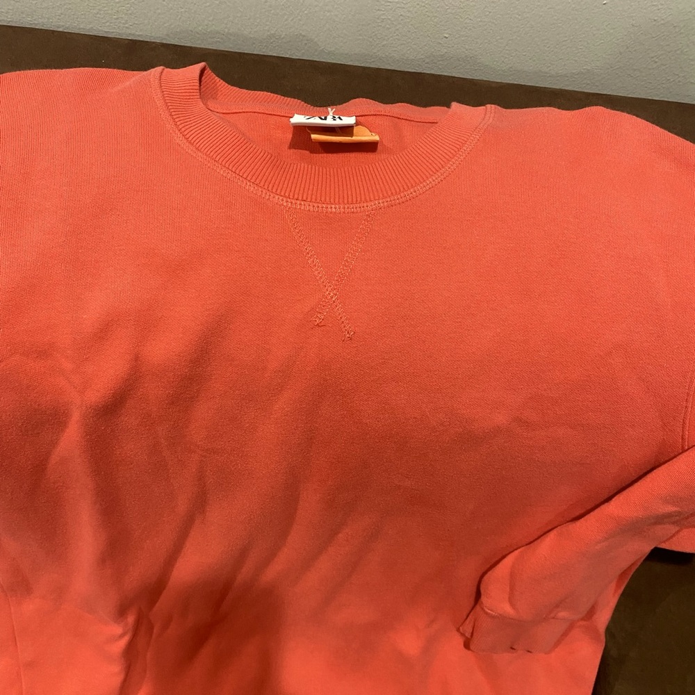 Salmon colored mens XL Zara sweater